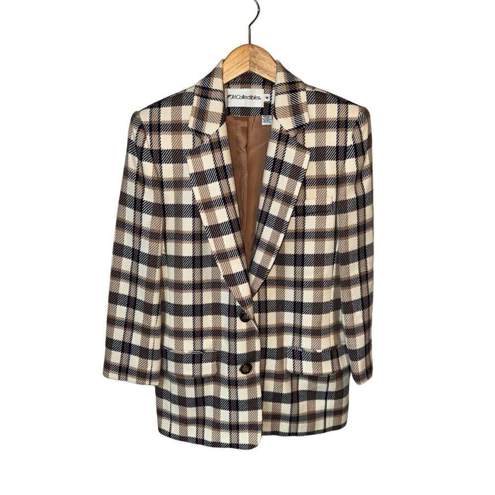 Vintage JHCollectibles Wool Plaid Blazer